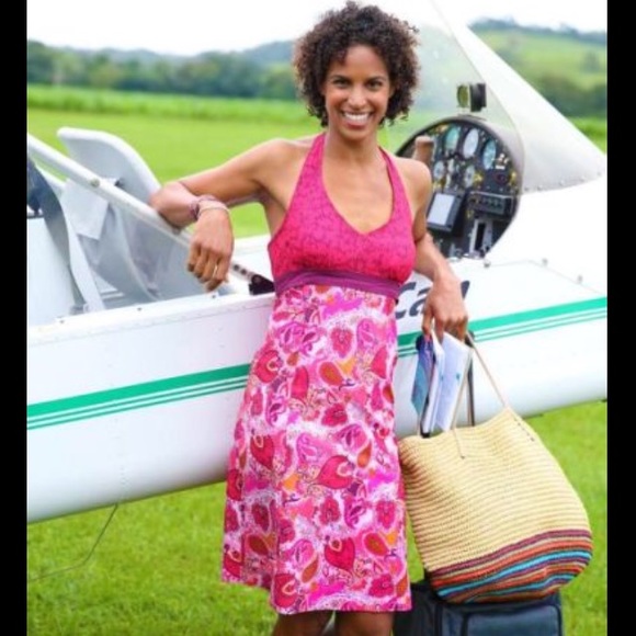 Athleta Dresses & Skirts - Athleta Pack Everywhere Dress Paisley Halter 8